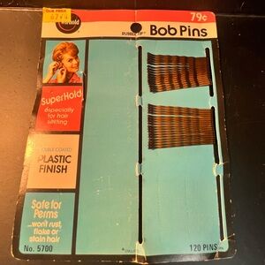 Vintage Bob Pins with Elastic Finish